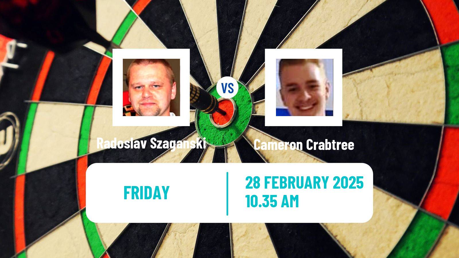 Darts Uk Open Radoslav Szaganski - Cameron Crabtree