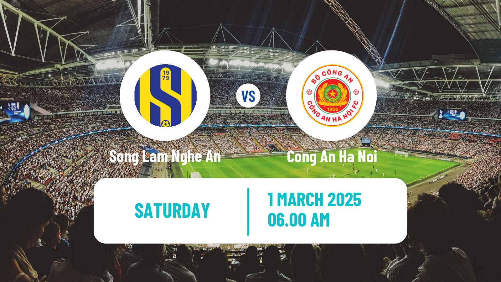 Soccer Vietnamese V League 1 Song Lam Nghe An - Cong An Ha Noi