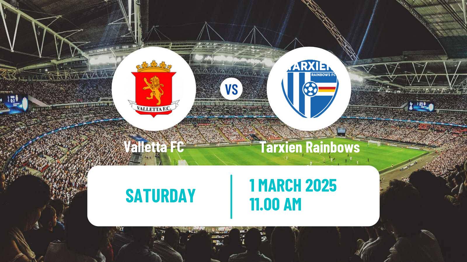 Soccer Maltese Challenge League Valletta - Tarxien Rainbows