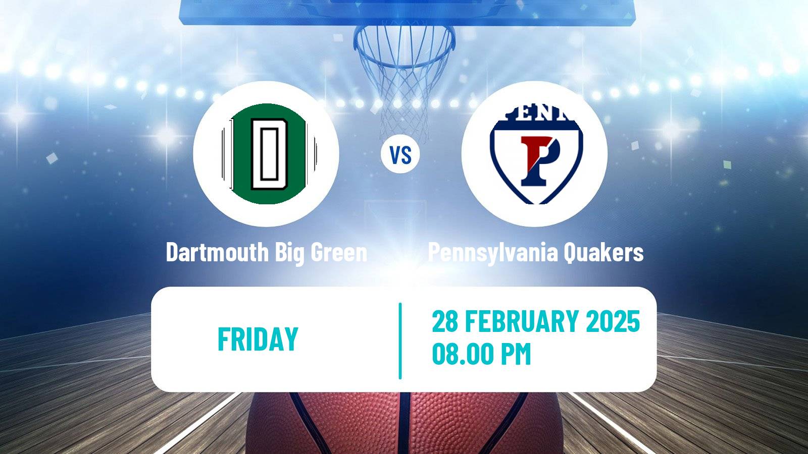 Basketball NCAA College Basketball Women Dartmouth Big Green - Pennsylvania Quakers