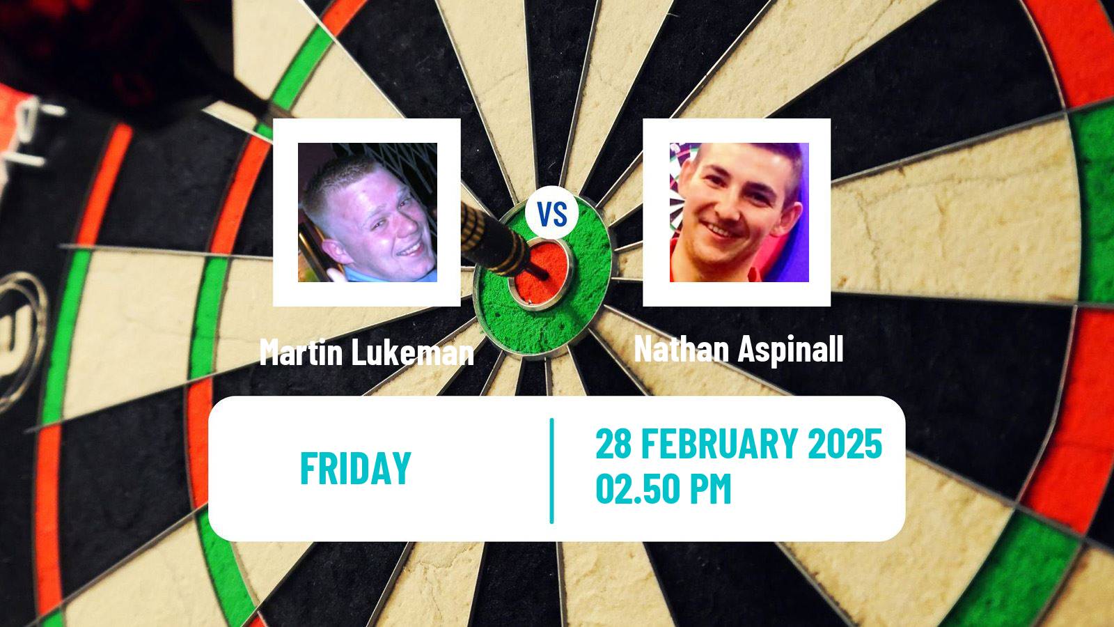 Darts Uk Open Martin Lukeman - Nathan Aspinall