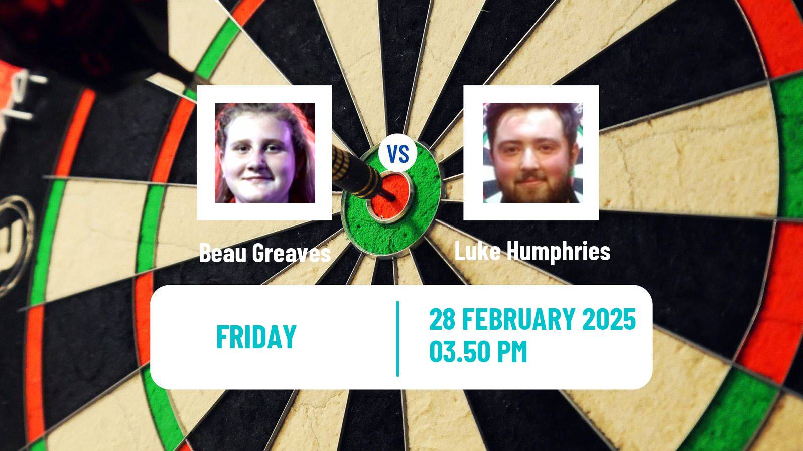 Darts Uk Open Beau Greaves - Luke Humphries