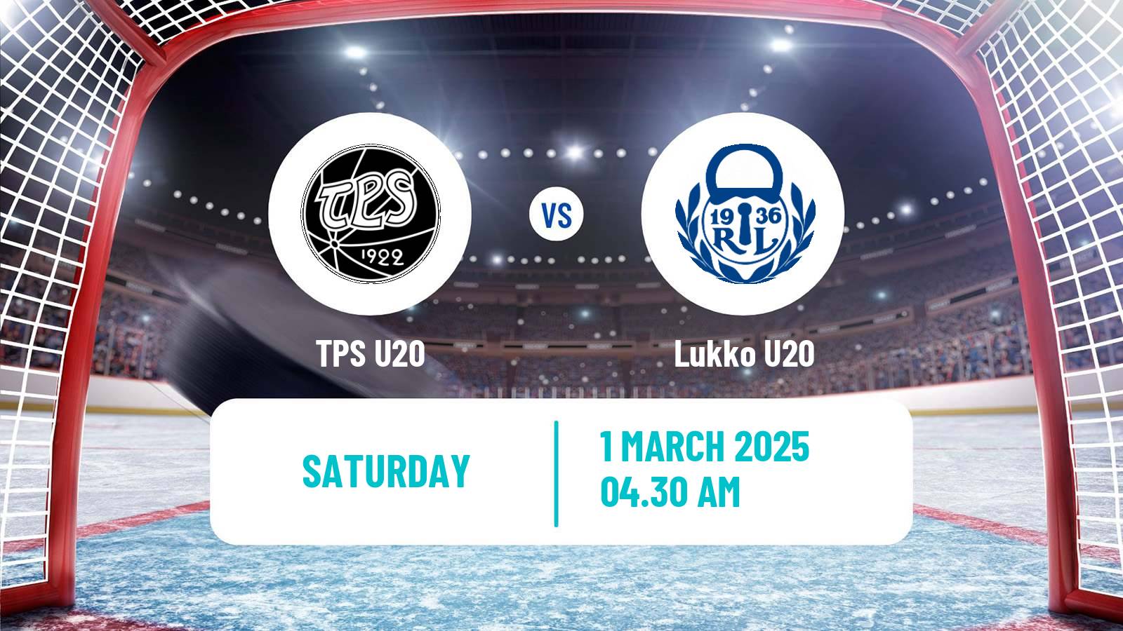 Hockey Finnish SM-sarja U20 TPS U20 - Lukko U20