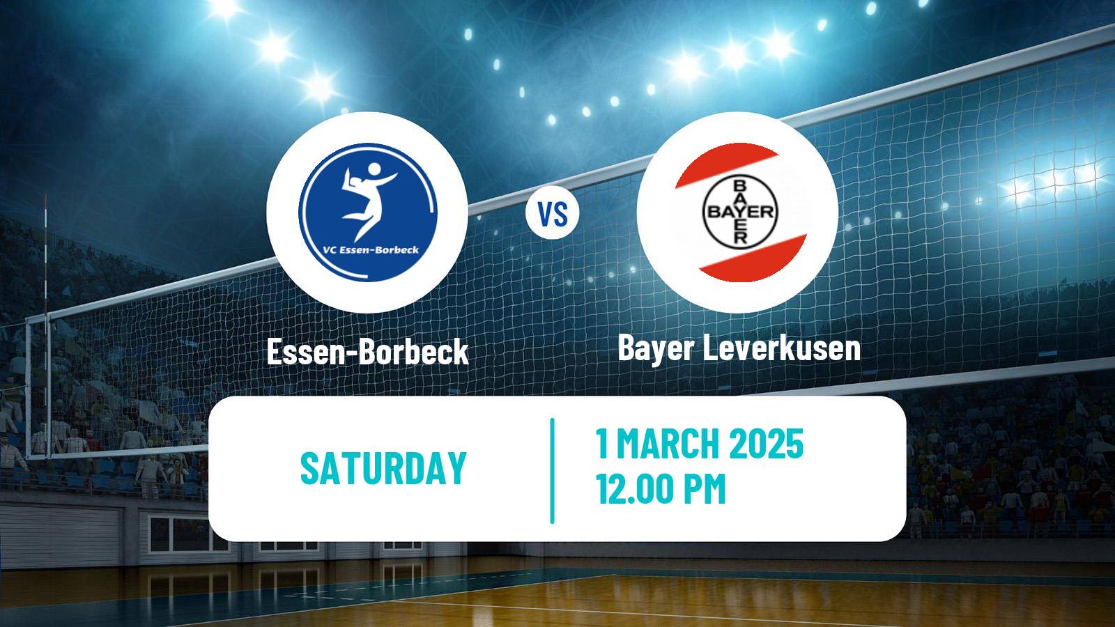 Volleyball German 2 Bundesliga Pro Volleyball Women Essen-Borbeck - Bayer Leverkusen