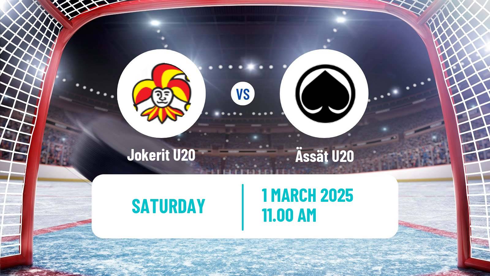 Hockey Finnish SM-sarja U20 Jokerit U20 - Ässät U20