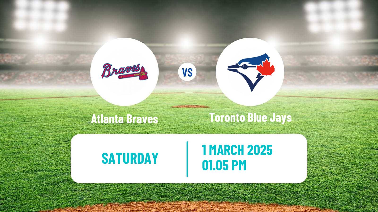 Baseball MLB Spring Training Atlanta Braves - Toronto Blue Jays