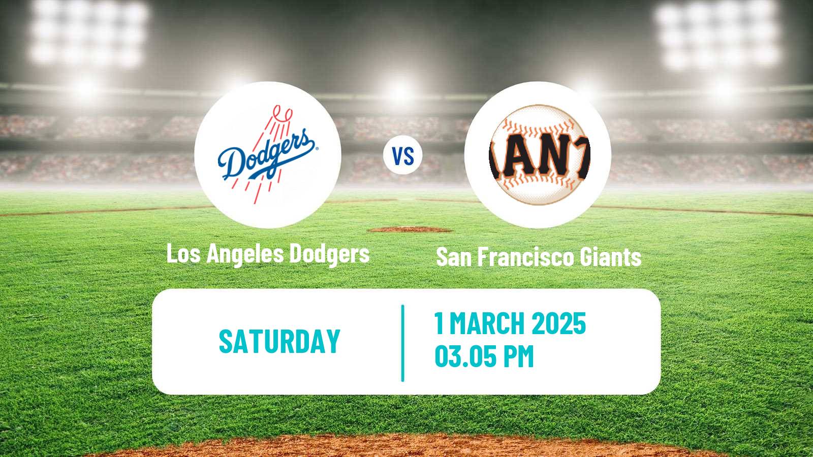 Baseball MLB Spring Training Los Angeles Dodgers - San Francisco Giants