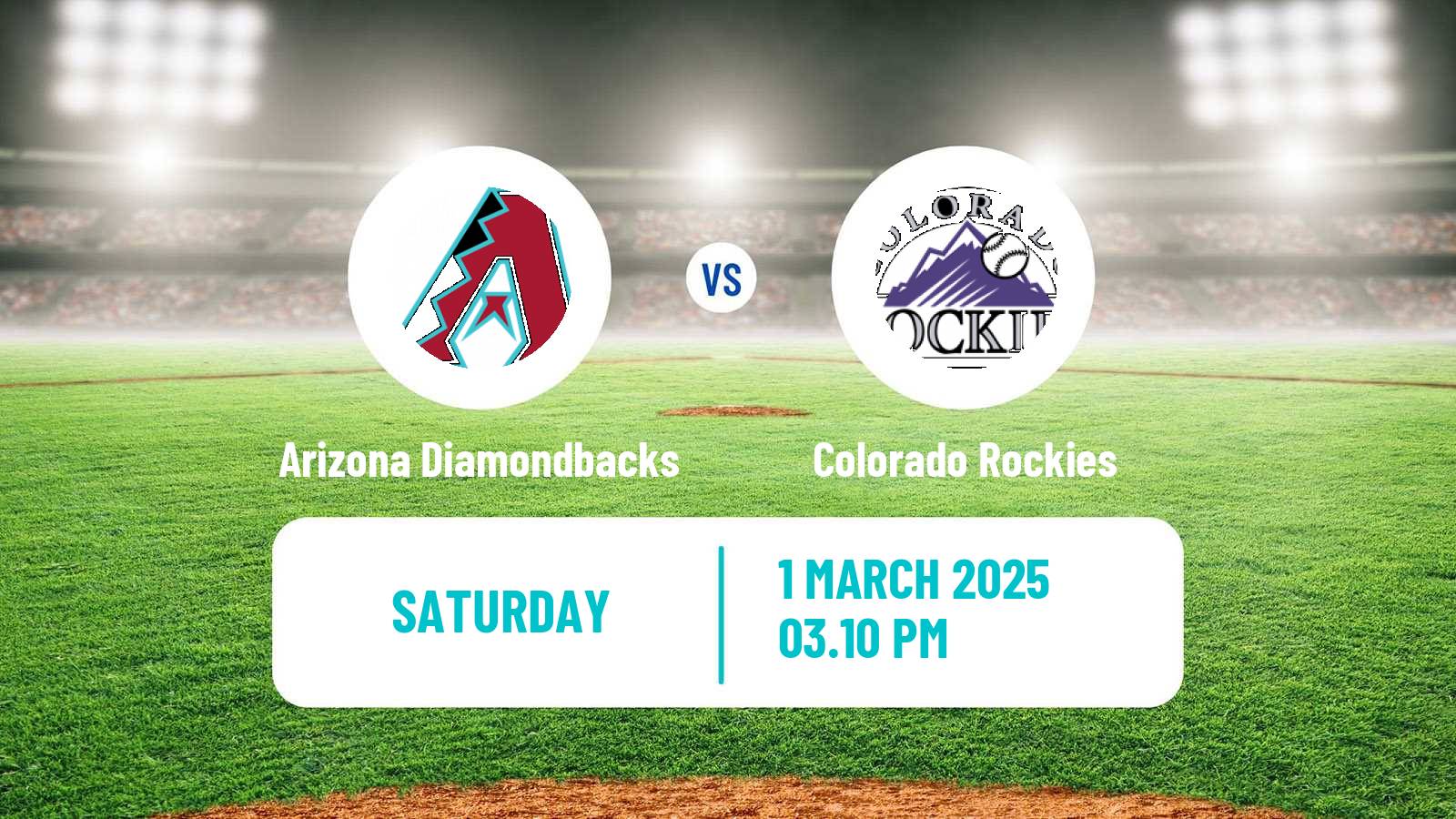 Baseball MLB Spring Training Arizona Diamondbacks - Colorado Rockies