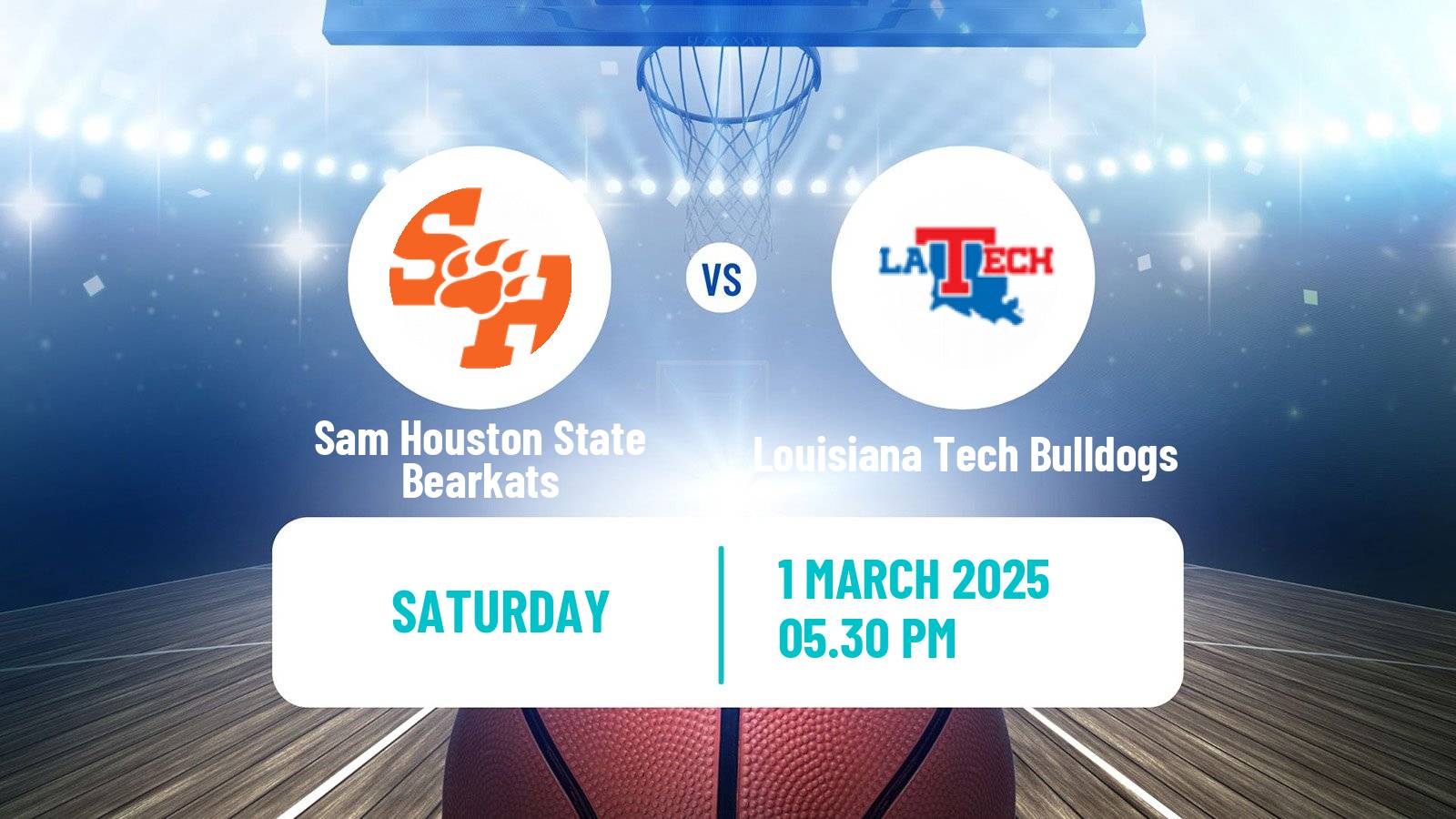 Basketball NCAA College Basketball Sam Houston State Bearkats - Louisiana Tech Bulldogs