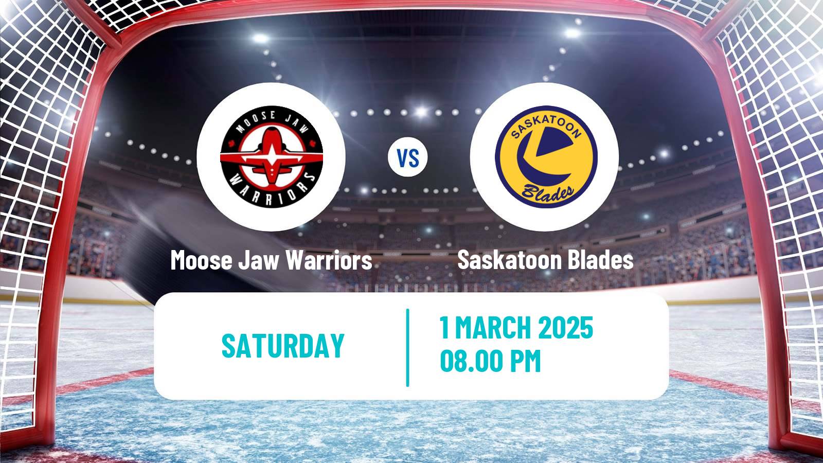 Hockey WHL Moose Jaw Warriors - Saskatoon Blades