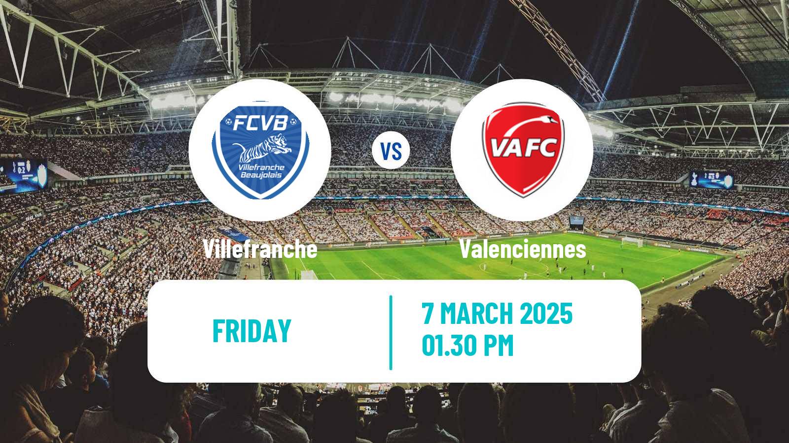 Soccer French National League Villefranche - Valenciennes