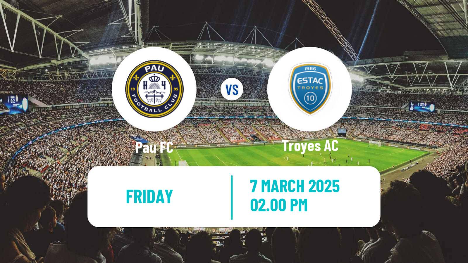 Soccer French Ligue 2 Pau - Troyes