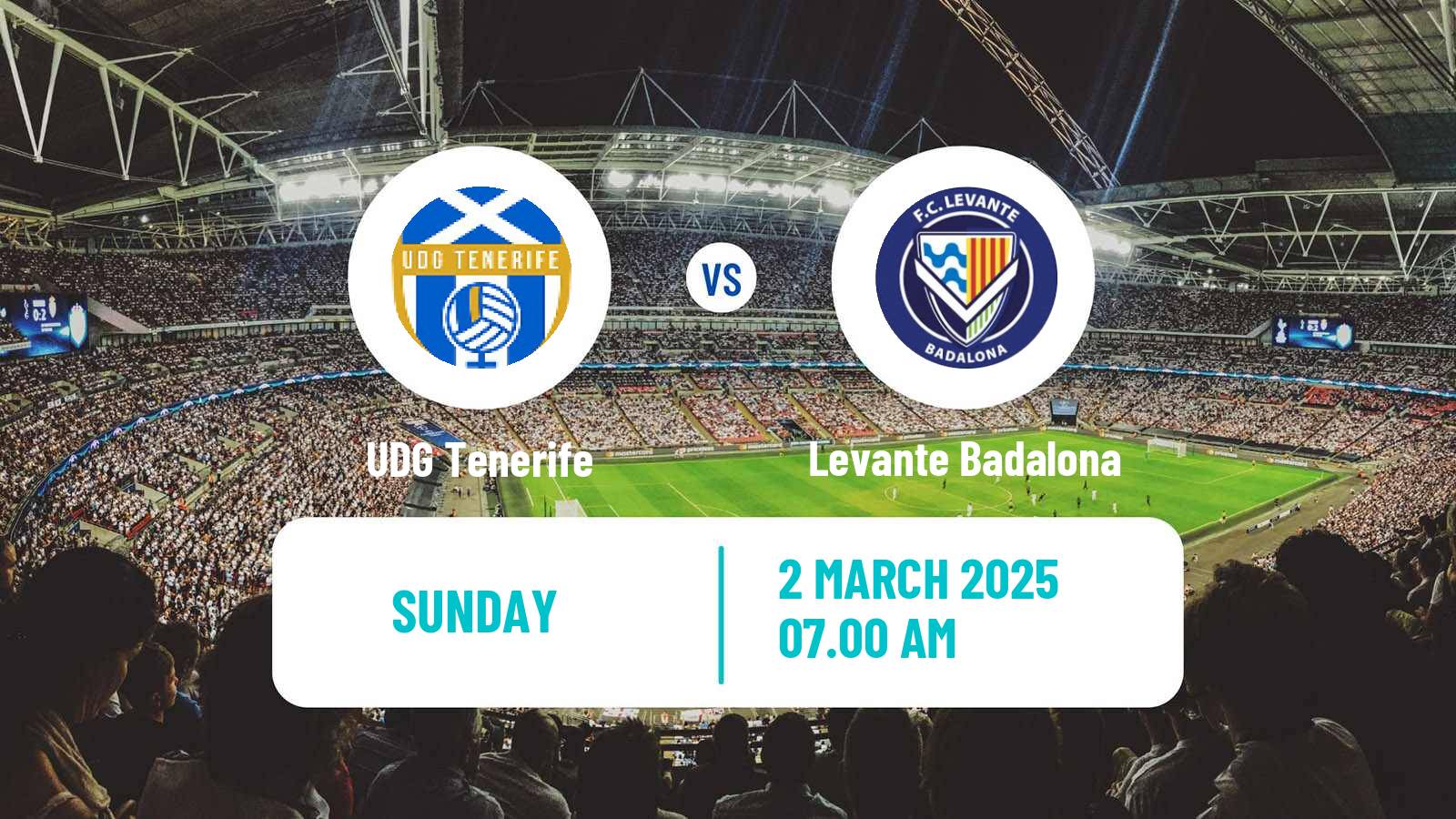 Soccer Spanish Primera División Women UDG Tenerife - Levante Badalona