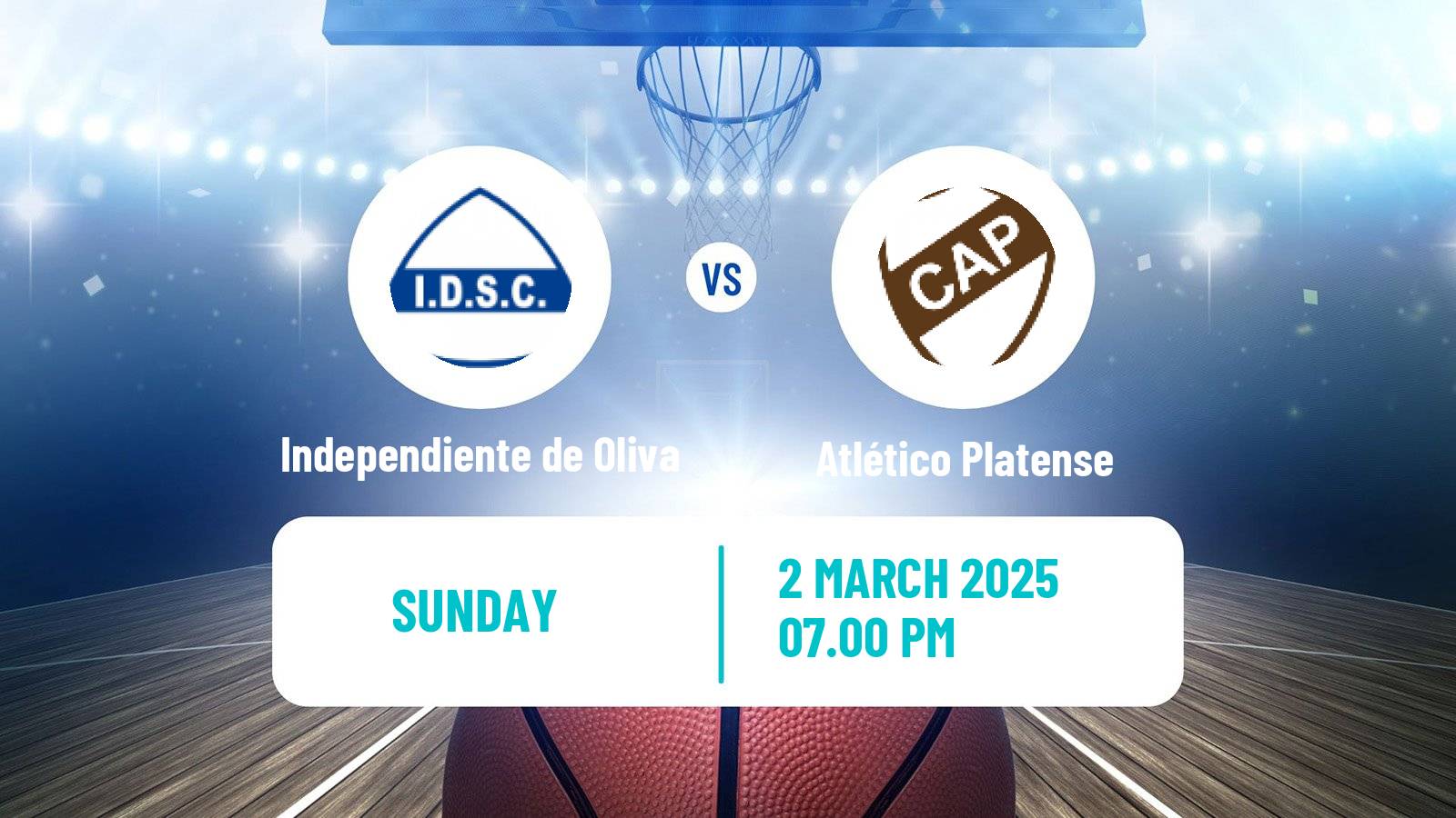 Basketball Argentinian LNB Independiente de Oliva - Atlético Platense