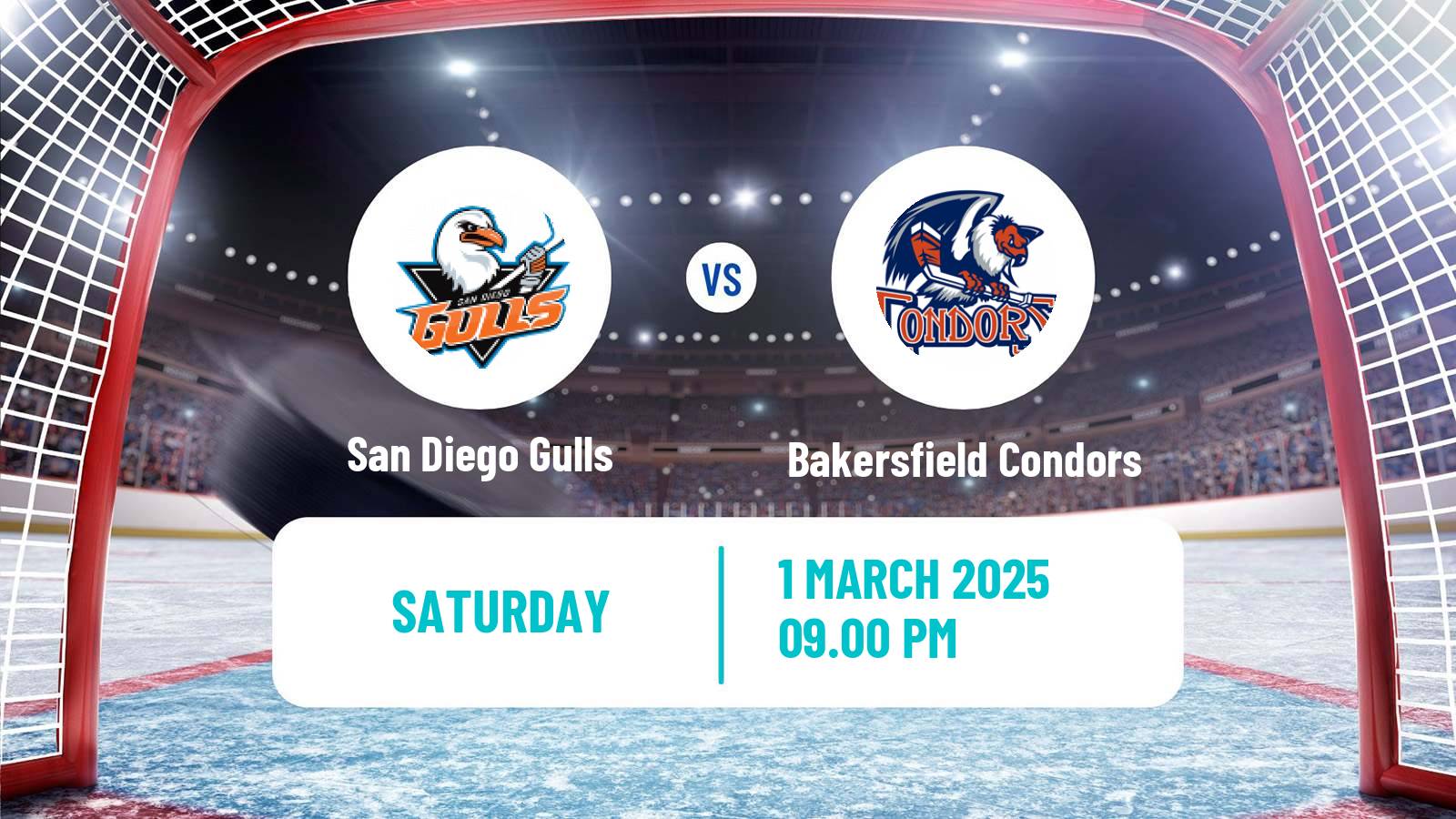 Hockey AHL San Diego Gulls - Bakersfield Condors