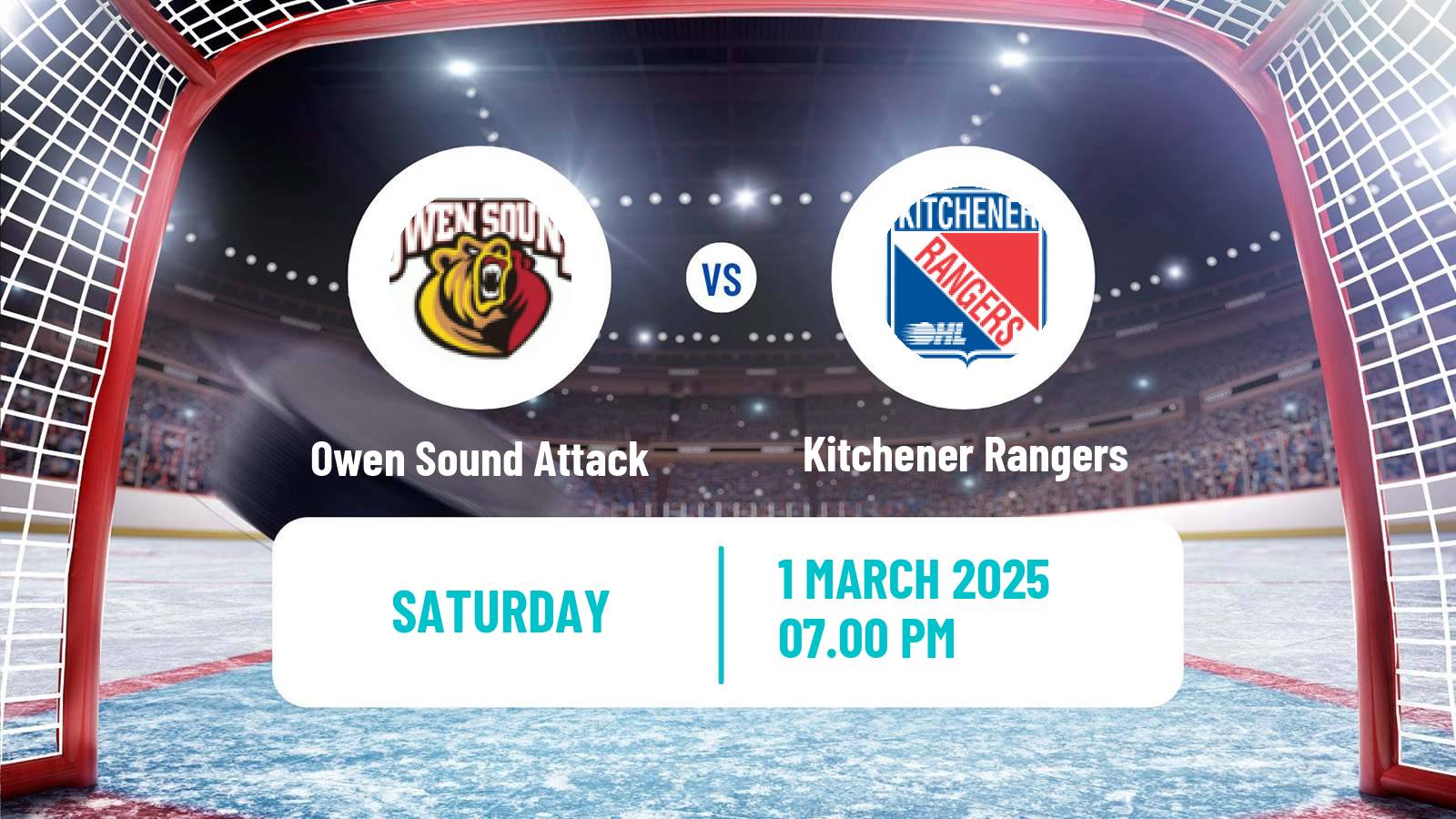 Hockey OHL Owen Sound Attack - Kitchener Rangers