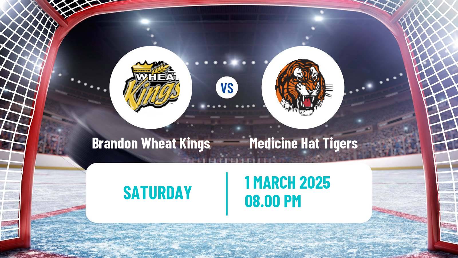 Hockey WHL Brandon Wheat Kings - Medicine Hat Tigers