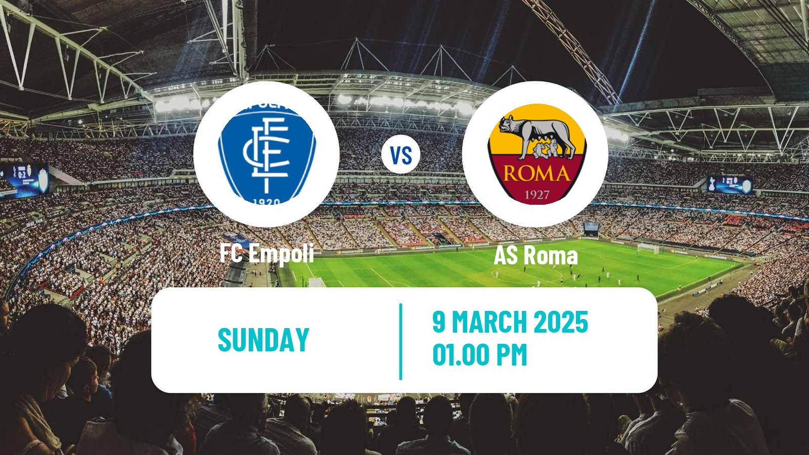 Soccer Italian Serie A Empoli - Roma