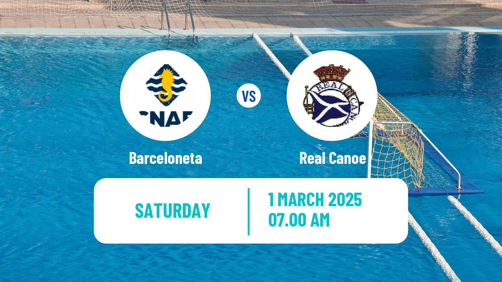 Water polo Spanish Liga Premaat Women Barceloneta - Real Canoe