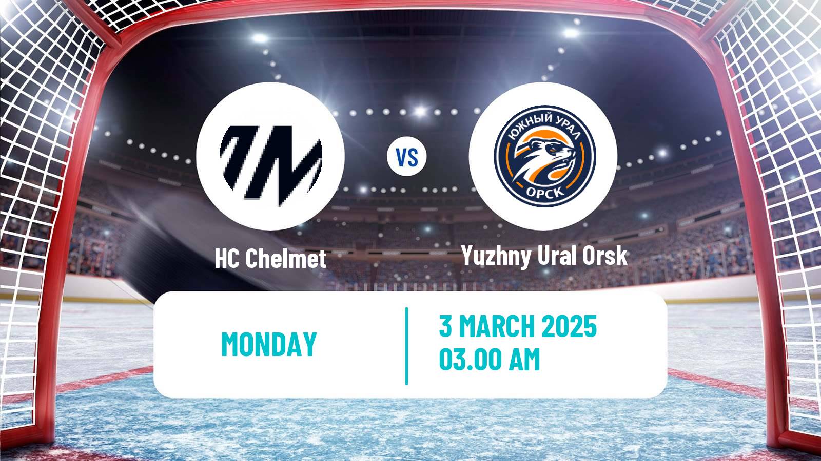 Hockey VHL Chelmet - Yuzhny Ural Orsk