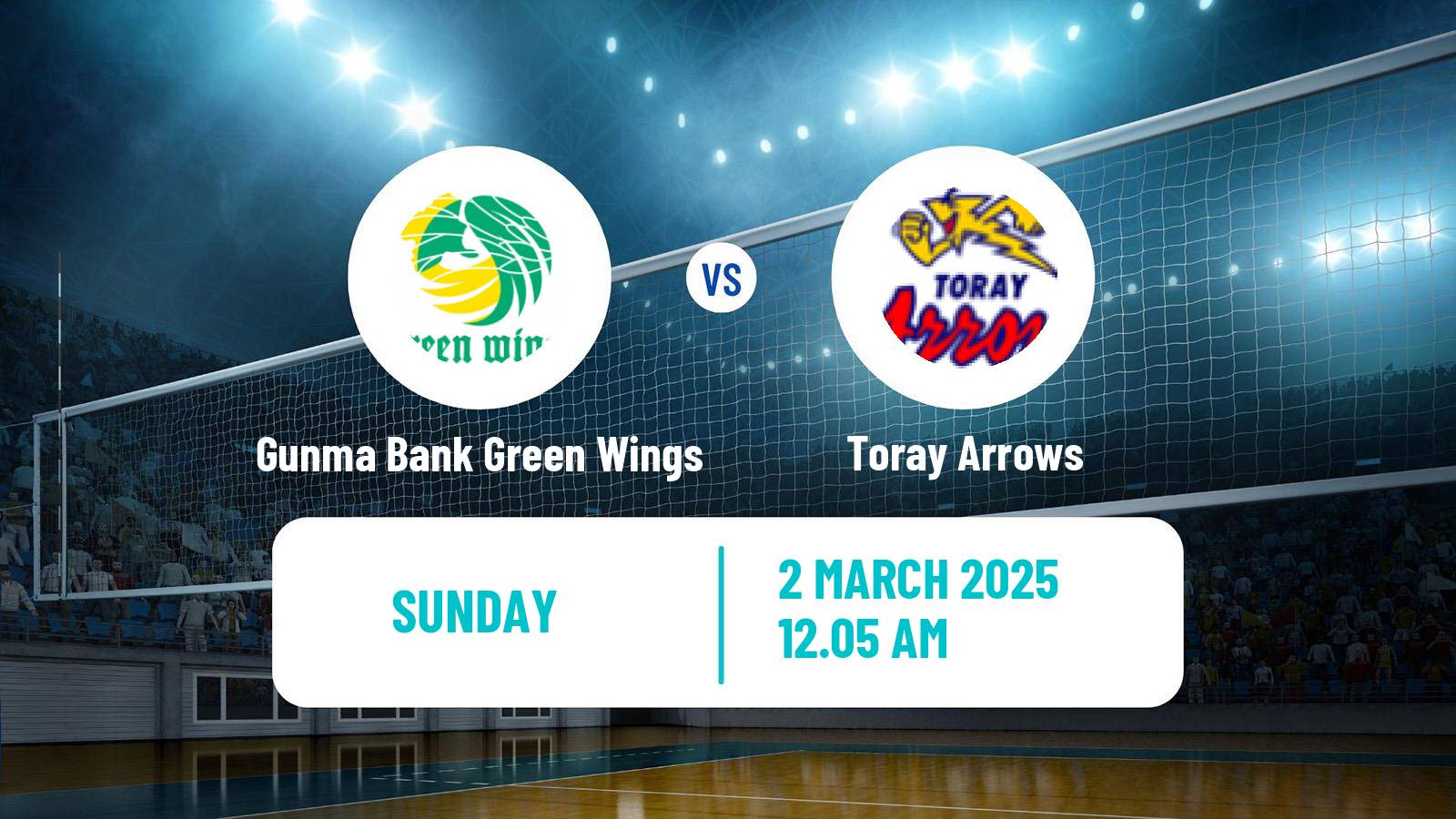 Volleyball Japan V Premier League Women Gunma Bank Green Wings - Toray Arrows