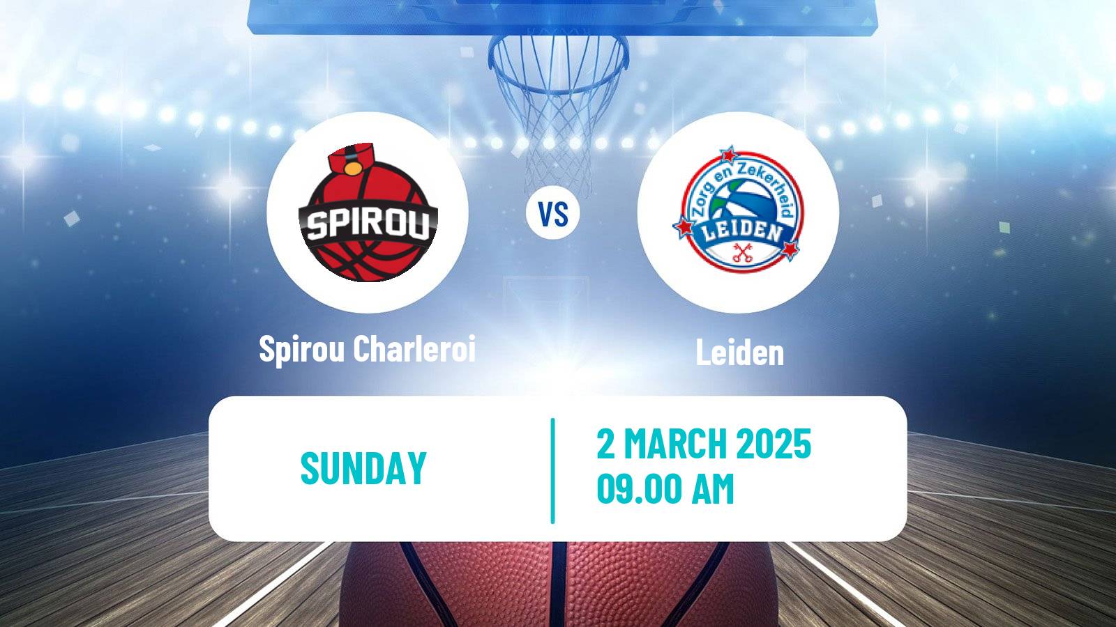 Basketball BNXT League Spirou Charleroi - Leiden