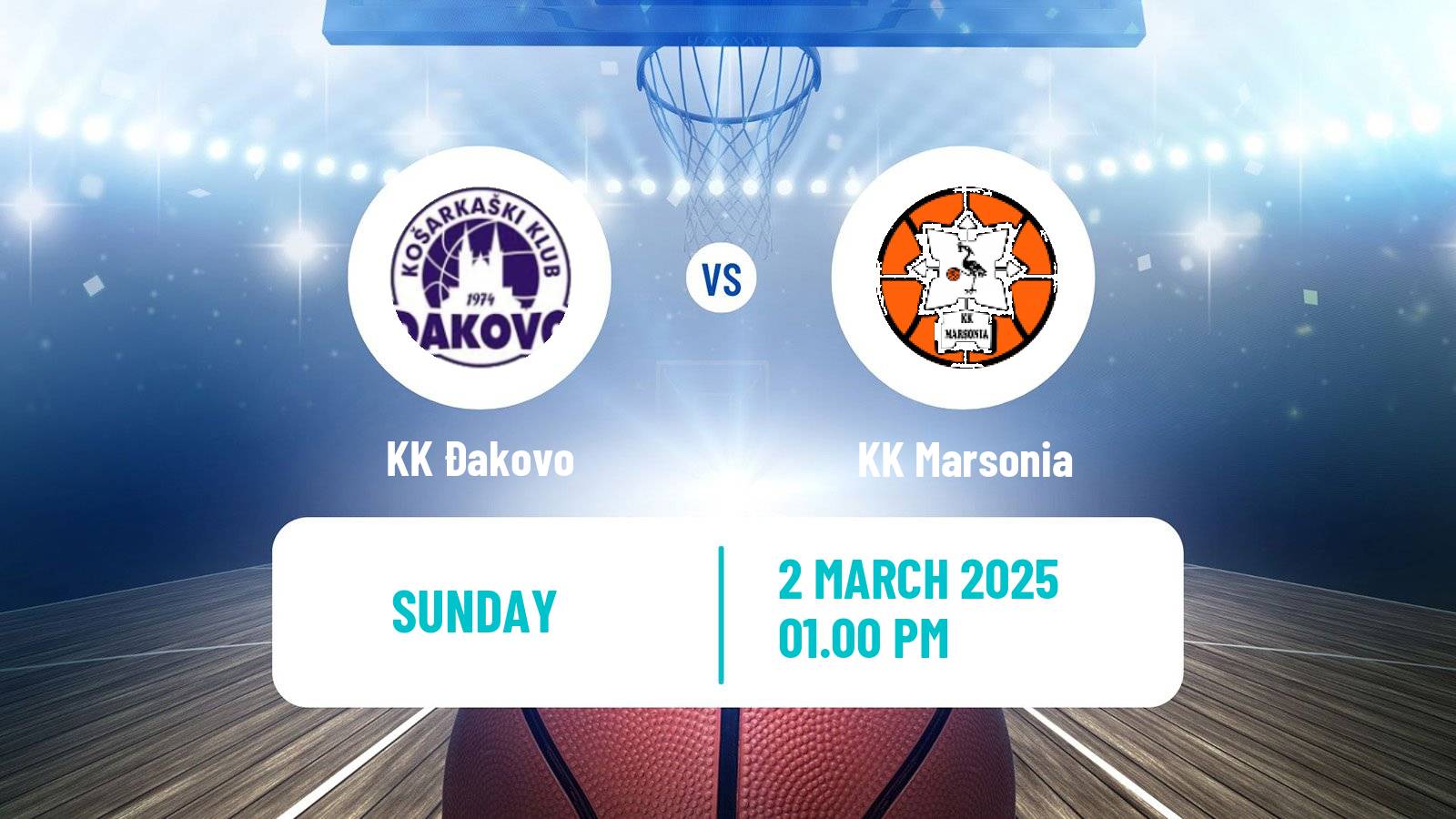 Basketball Croatian Prva Liga Basketball Đakovo - Marsonia