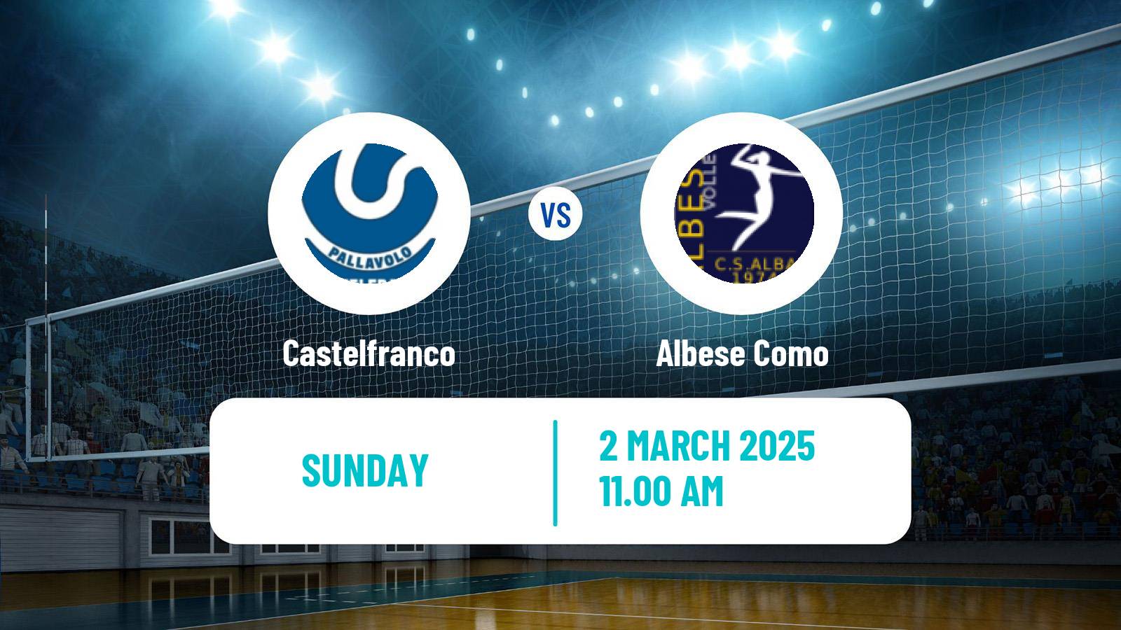 Volleyball Italian Serie A2 Volleyball Women Castelfranco - Albese Como