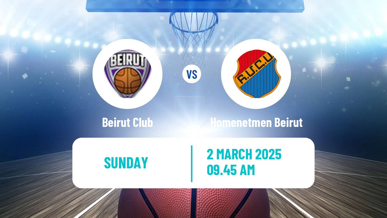 Basketball Lebanese Division 1 Basketball Beirut Club - Homenetmen Beirut