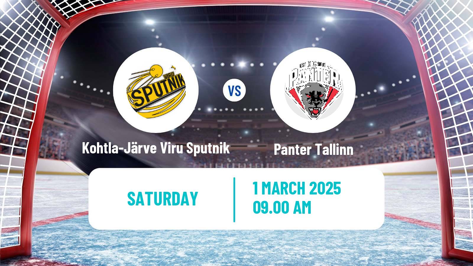 Hockey Estonian Hokiliiga Kohtla-Järve Viru Sputnik - Panter Tallinn