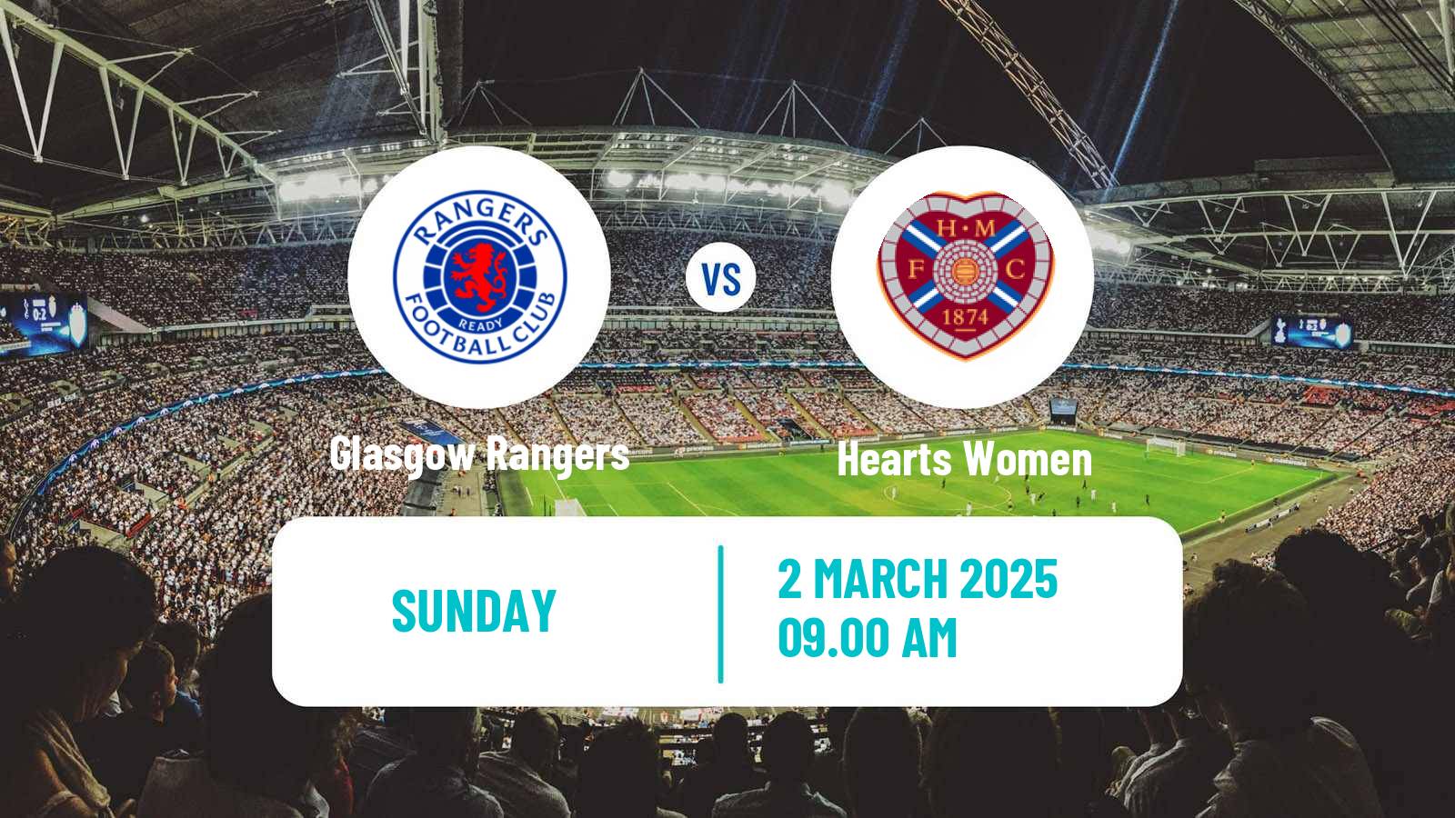 Soccer Scottish SWPL 1 Women Glasgow Rangers - Hearts