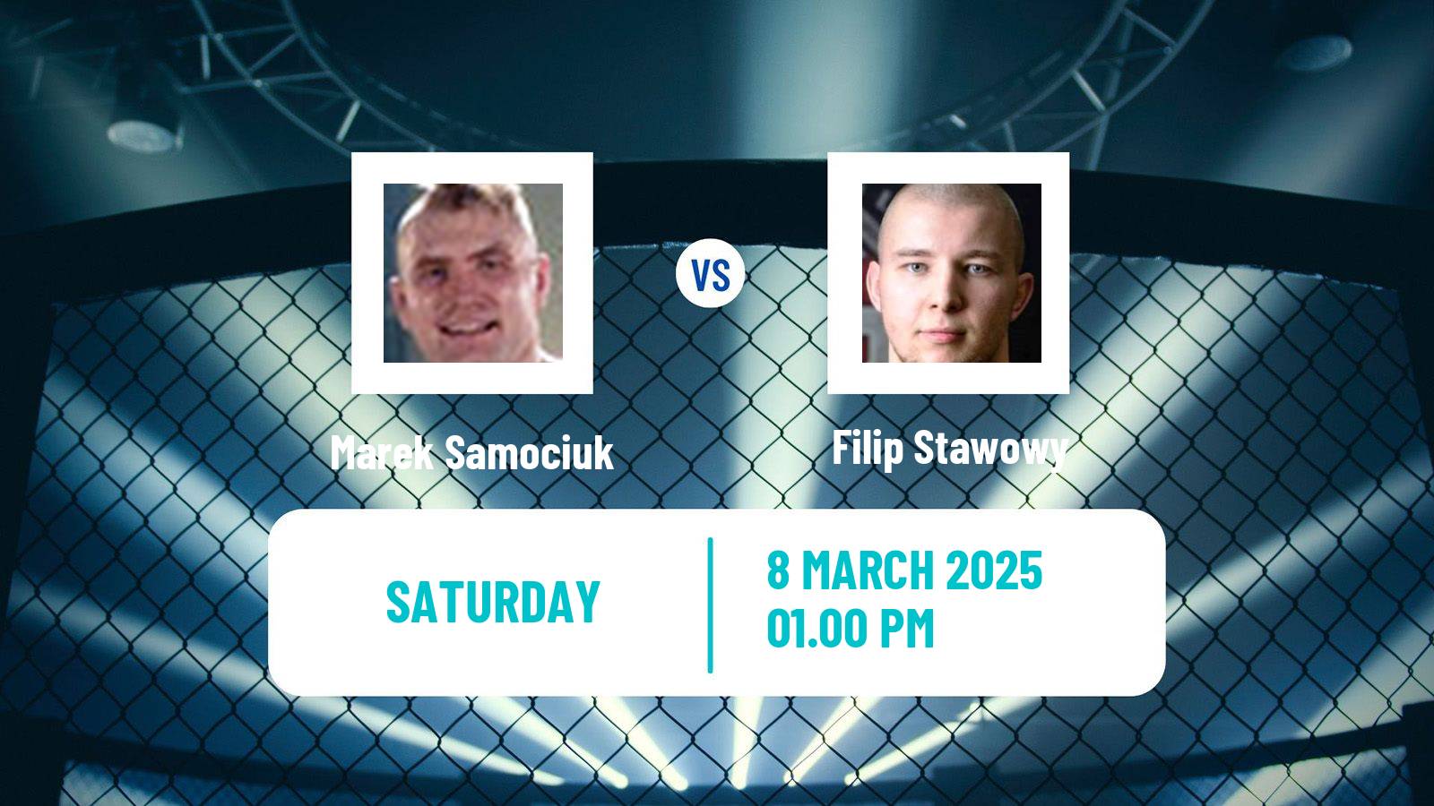 MMA Heavyweight Ksw Men Marek Samociuk - Filip Stawowy