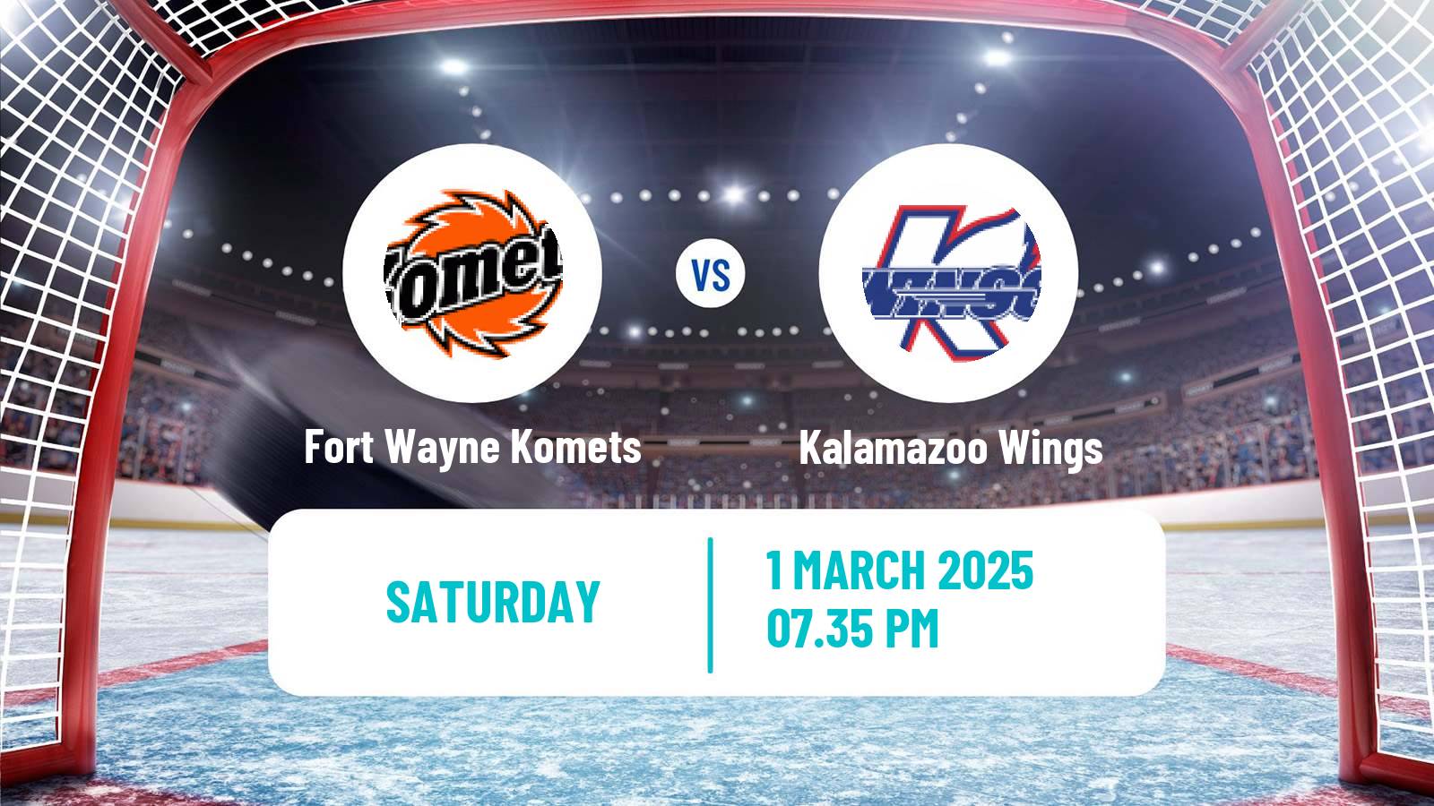 Hockey ECHL Fort Wayne Komets - Kalamazoo Wings