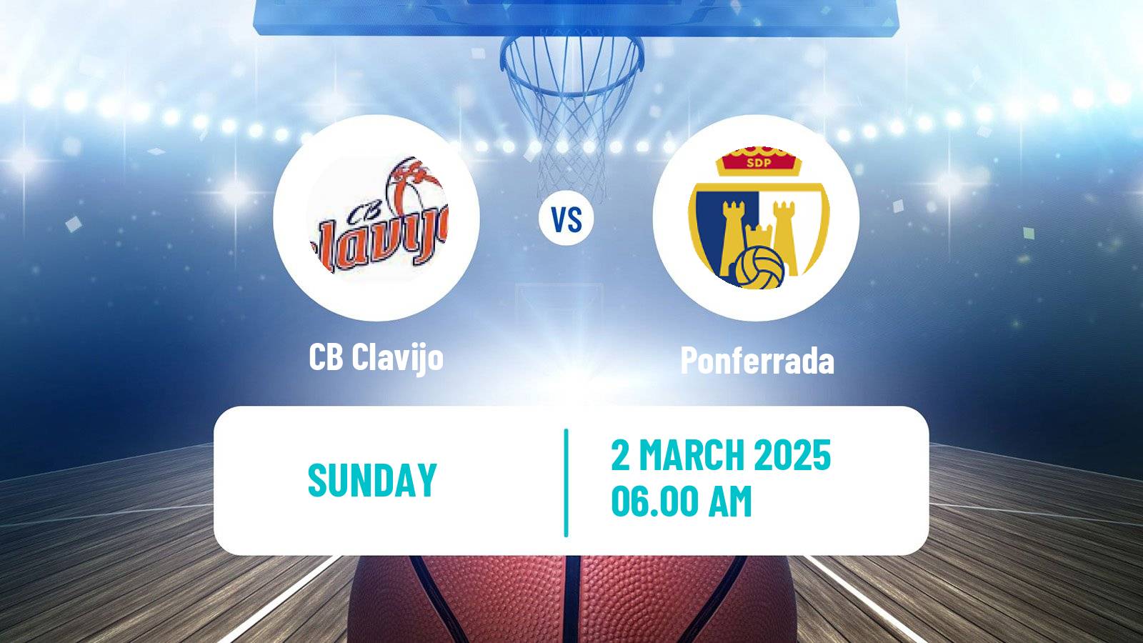 Basketball Spanish LEB Plata Clavijo - Ponferrada