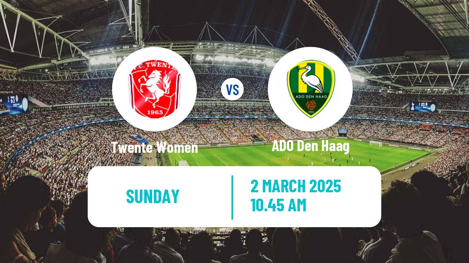 Soccer Dutch Eredivisie Women Twente - ADO Den Haag