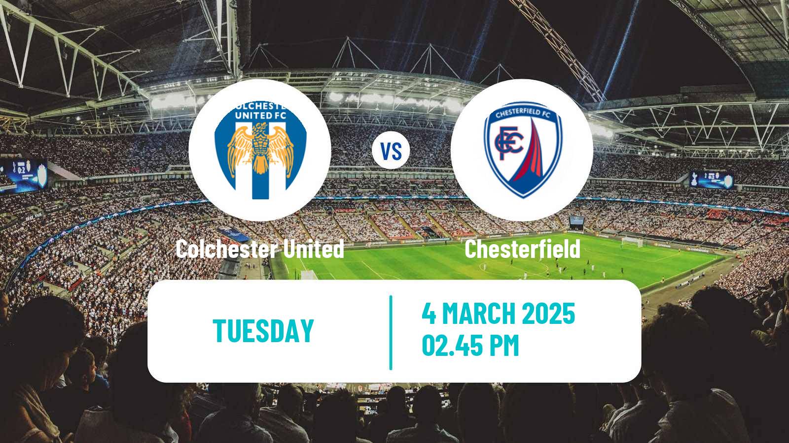 Soccer English League Two Colchester United - Chesterfield