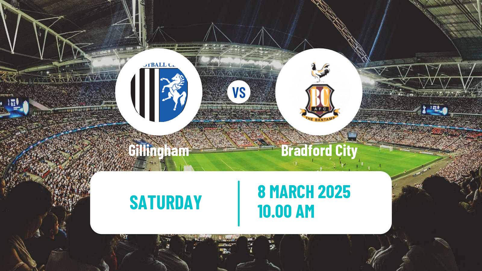 Soccer English League Two Gillingham - Bradford City