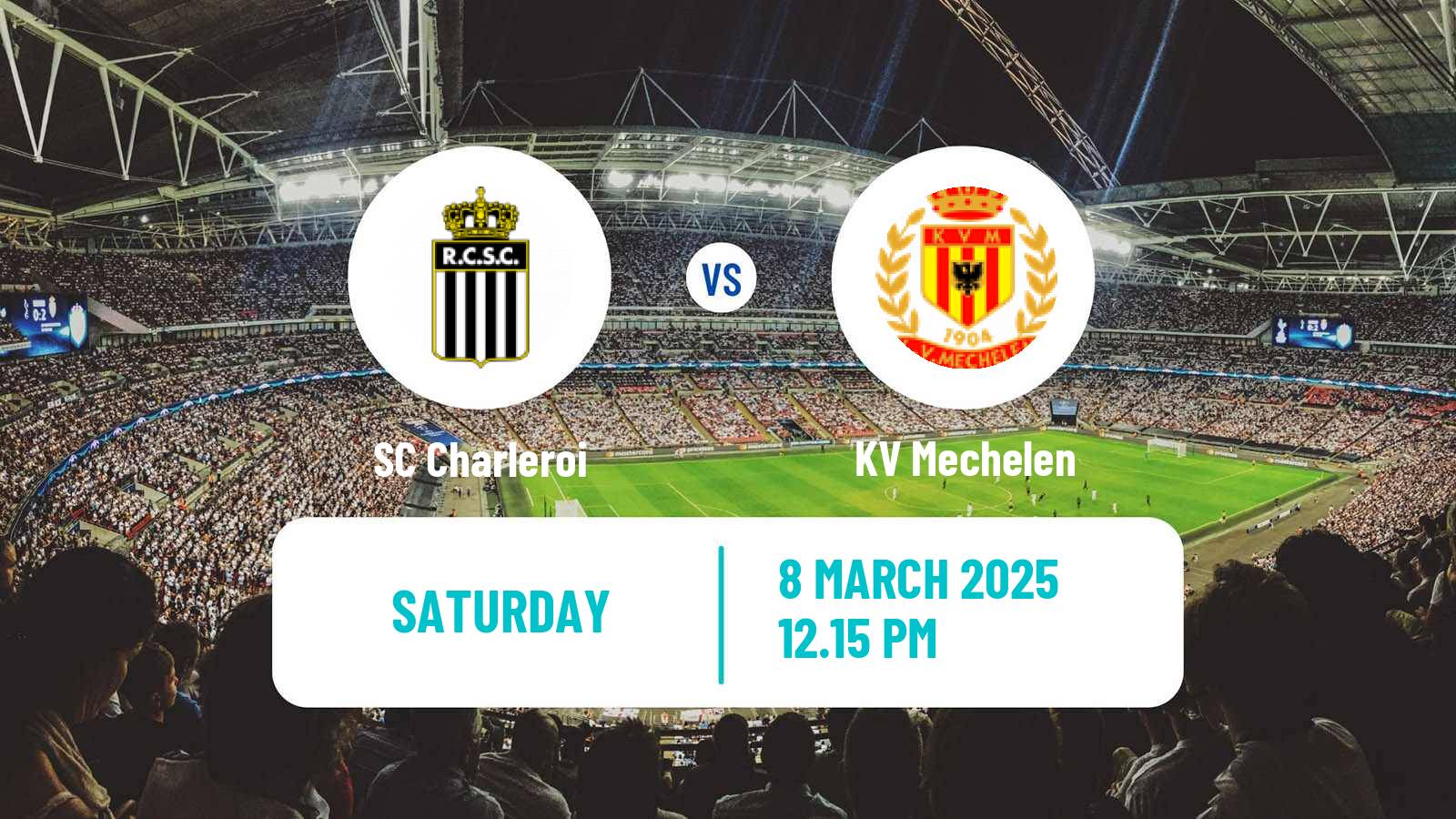 Soccer Belgian Jupiler Pro League Charleroi - KV Mechelen