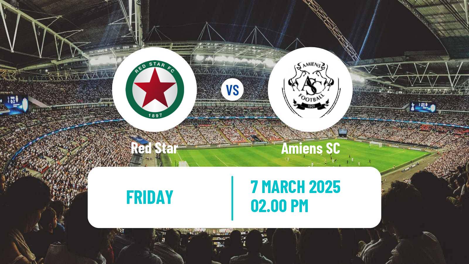 Soccer French Ligue 2 Red Star - Amiens