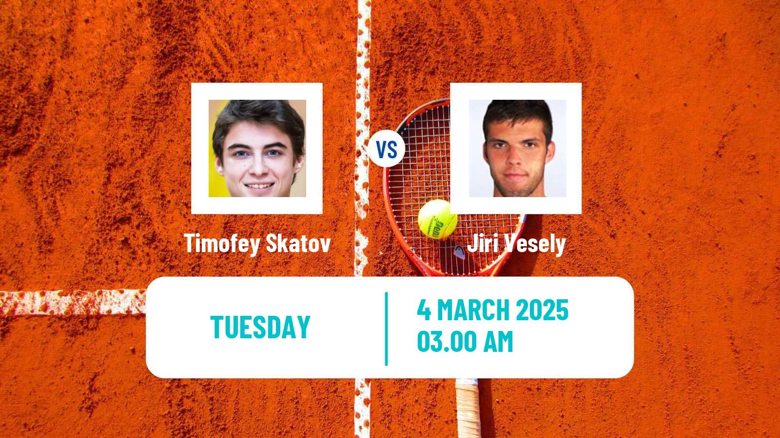 Tennis Hersonissos Challenger Men Timofey Skatov - Jiri Vesely