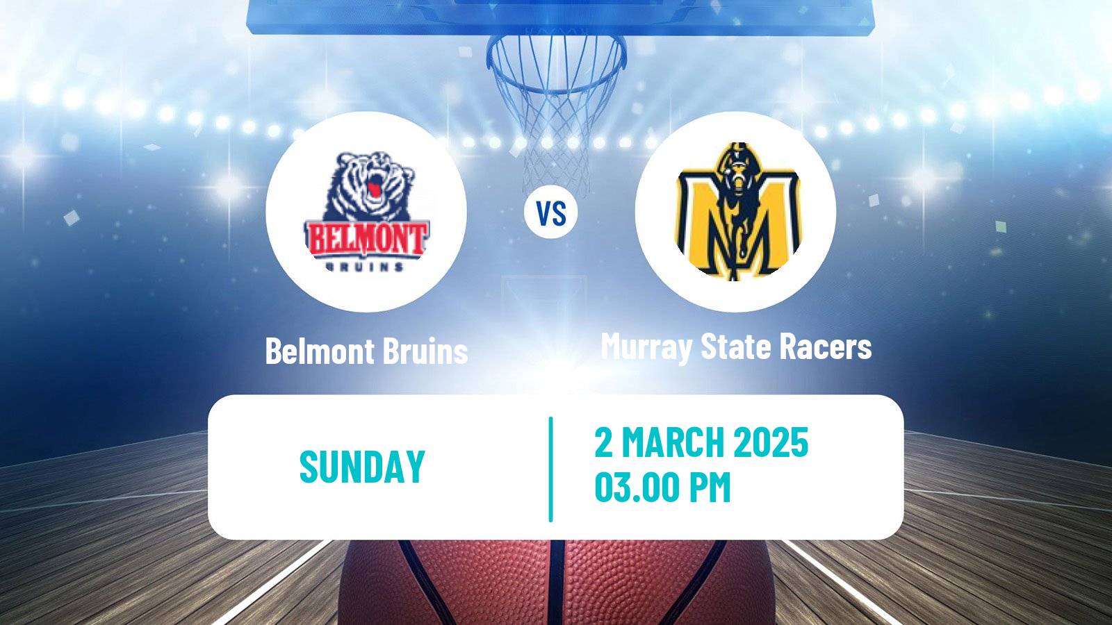 Basketball NCAA College Basketball Belmont Bruins - Murray State Racers