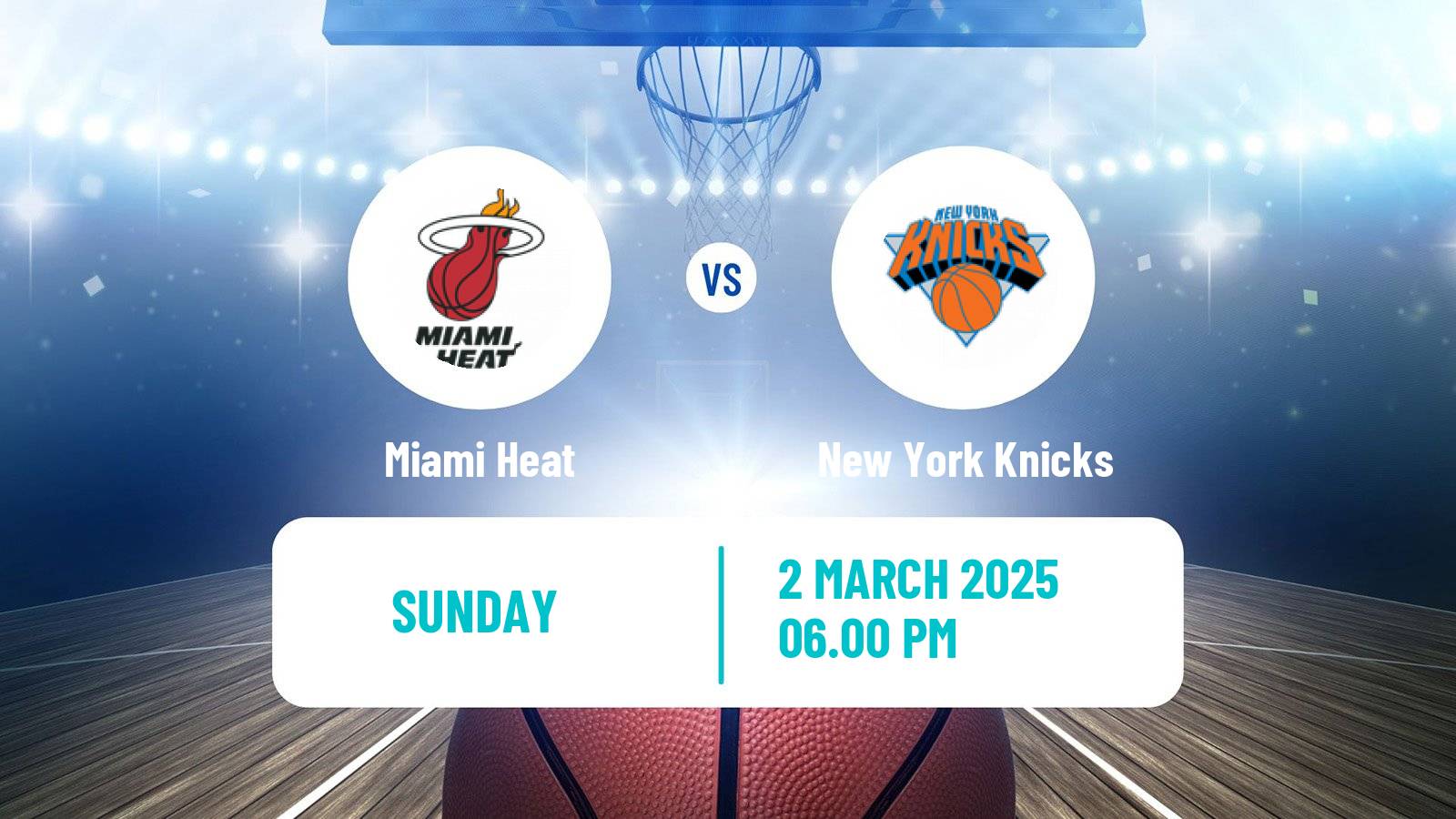 Basketball NBA Miami Heat - New York Knicks