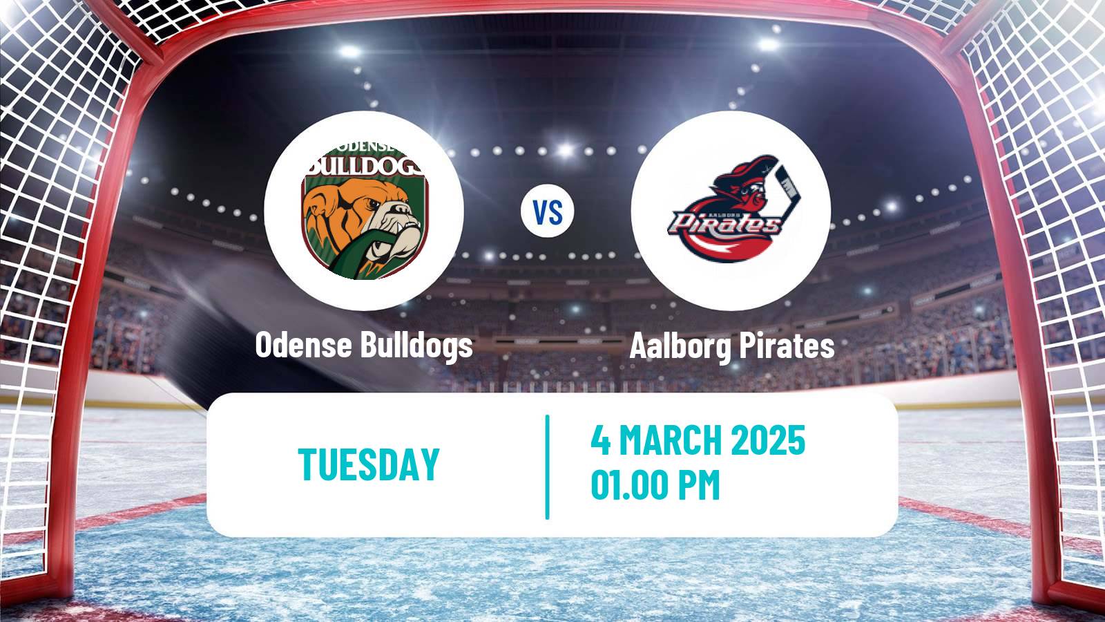 Hockey Danish Ishockey Ligaen Odense Bulldogs - Aalborg Pirates