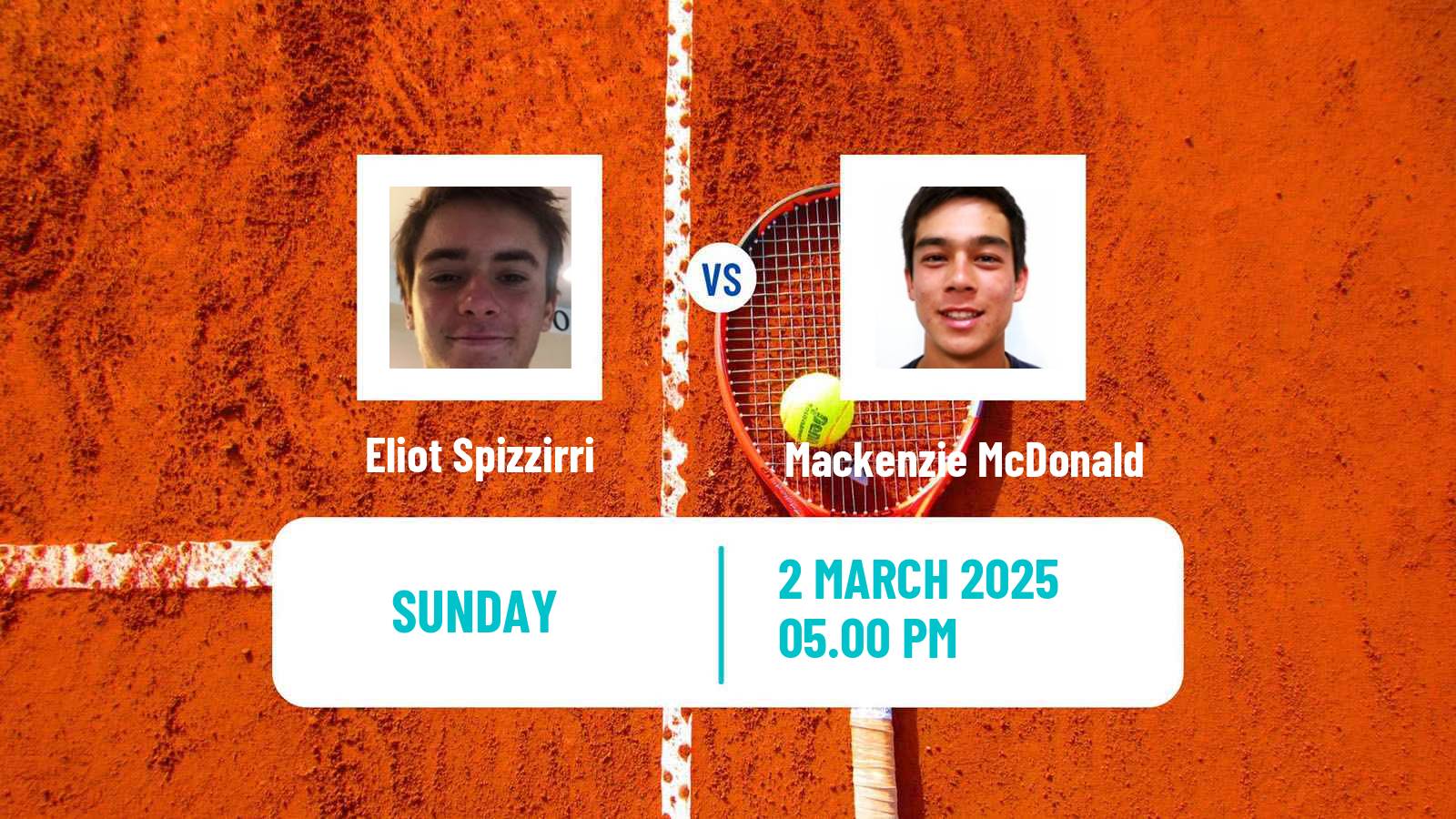 Tennis San Diego Challenger Men Eliot Spizzirri - Mackenzie McDonald