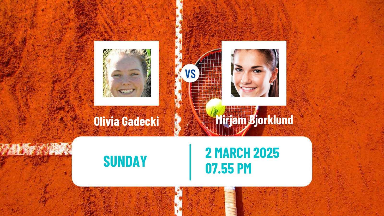 Tennis WTA Indian Wells Olivia Gadecki - Mirjam Bjorklund