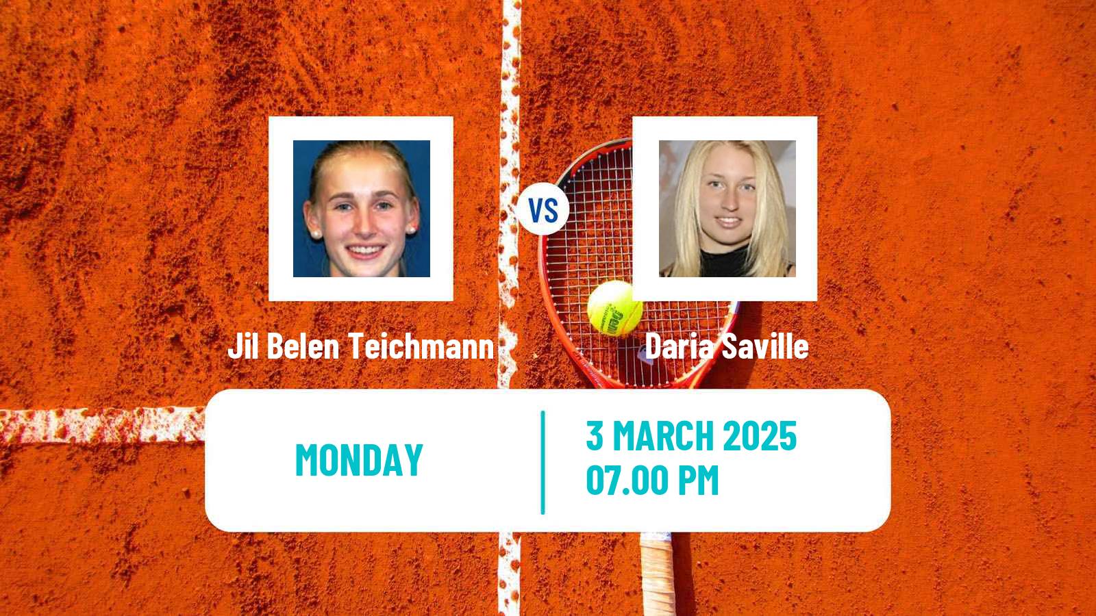 Tennis WTA Indian Wells Jil Belen Teichmann - Daria Saville