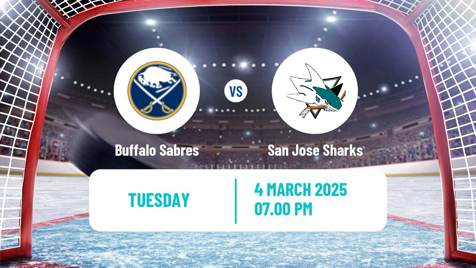 Hockey NHL Buffalo Sabres - San Jose Sharks