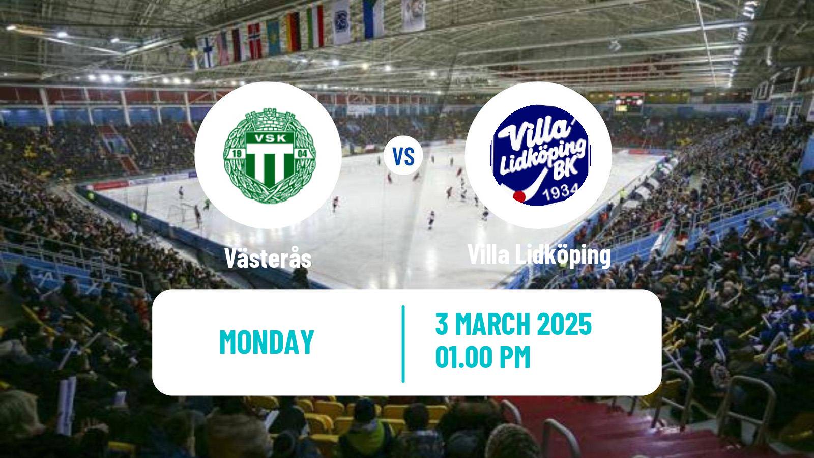 Bandy Swedish Elitserien Bandy Västerås - Villa Lidköping