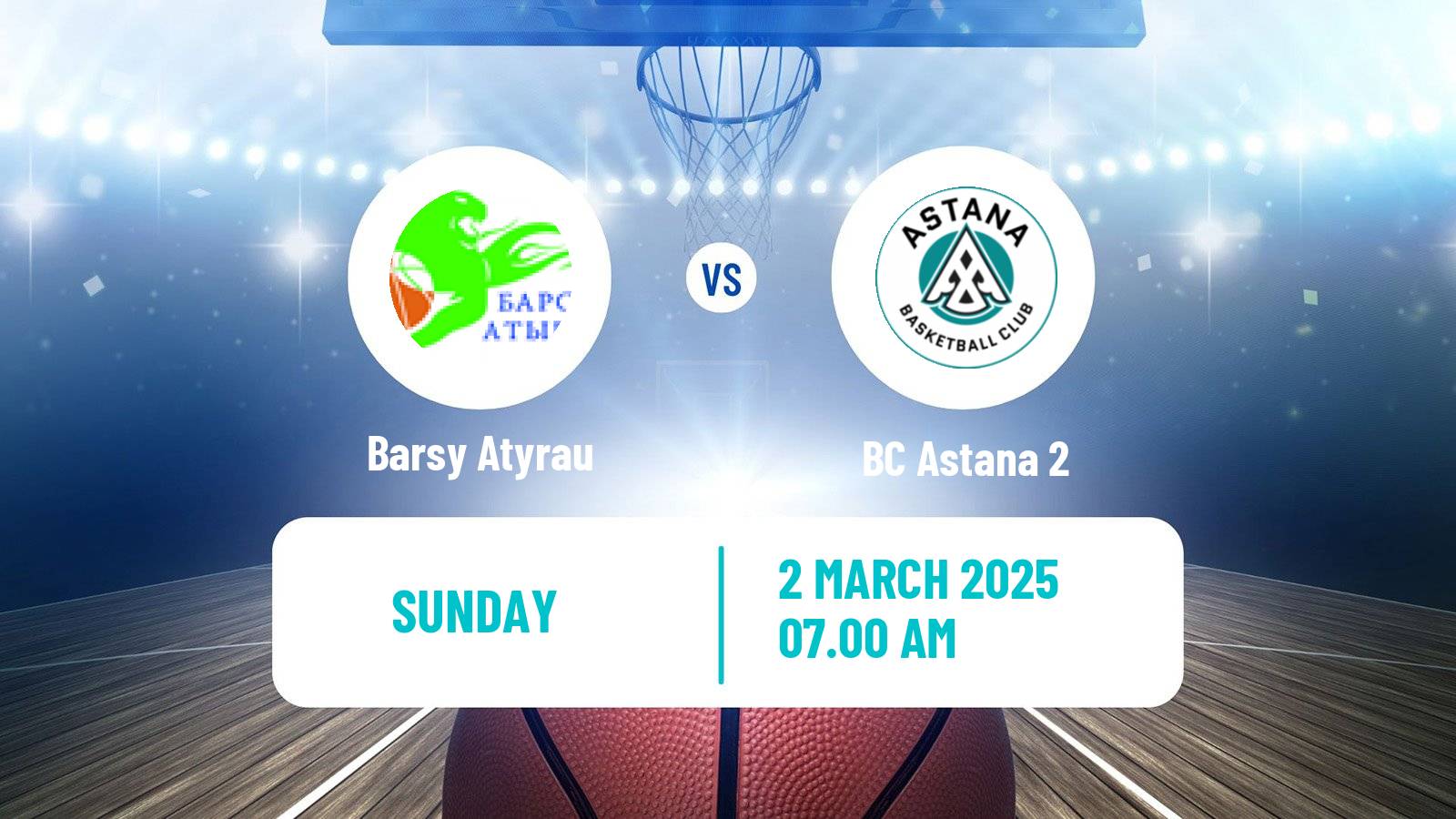 Basketball Kazakh National League Basketball Barsy Atyrau - Astana 2