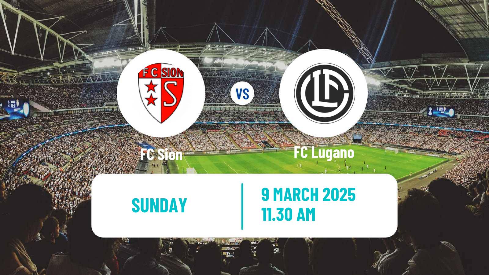 Soccer Swiss Super League Sion - Lugano